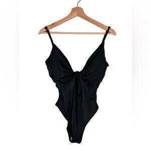 NWT Andie Swim The Santorini One Piece Swimsuit Women's Size Large Black